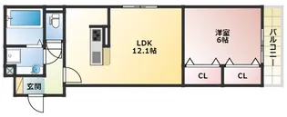 エムライズ材木町【3階】の間取り