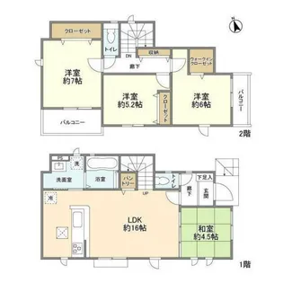 東京都八王子市川口町【一戸建】の間取り