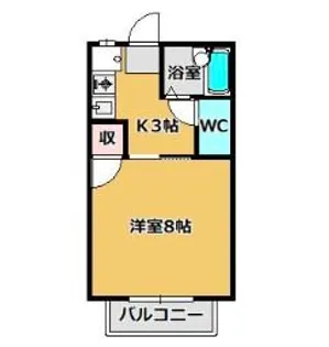 ハッピータウンスズカ【1階】の間取り