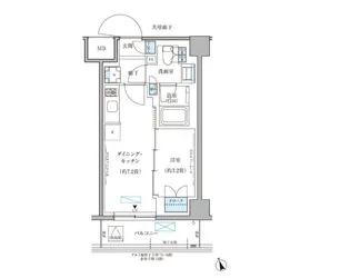パークアクシス文京本郷【2階】の間取り