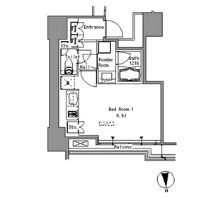 White Tower Hamamatsucho【4階】の間取り