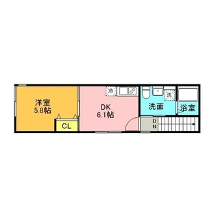 リブ・カレイド【2階】の間取り