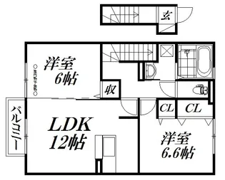 静岡県浜松市中央区泉4【アパート】の間取り