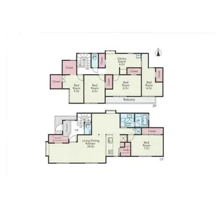 神奈川県茅ヶ崎市東海岸北3【一戸建】の間取り