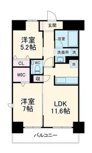 ソレイユ上落合【1階】の間取り