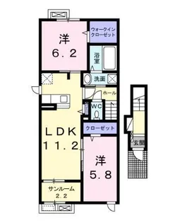 メイプル I【2階】の間取り