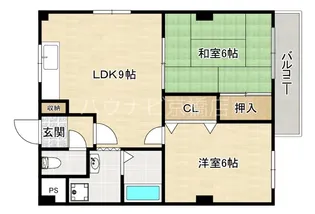大阪府大阪市旭区大宮2【マンション】の間取り