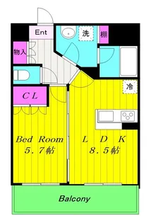 デル・スール・テラス【2階】の間取り