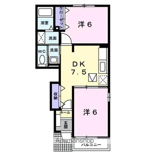 エクセランフルールII【1階】の間取り