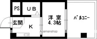 スタンドアップ和歌山【7階】の間取り