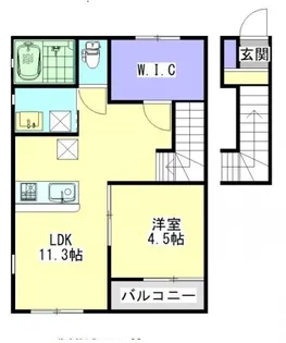 lieto郡元 A棟【2階】の間取り