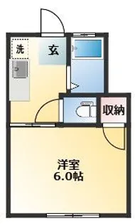 イオチハイツ2号棟【2階】の間取り