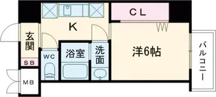 大阪府東大阪市足代北1【マンション】の間取り
