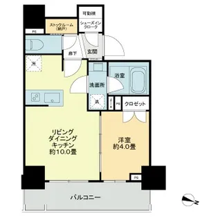 ライオンズ千代田岩本町ミレスKDA【10階】の間取り