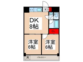 上野ダイカンプラザ【4階】の間取り