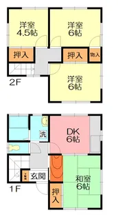 神奈川県小田原市酒匂1【一戸建】の間取り
