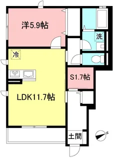 神奈川県相模原市南区若松6【アパート】の間取り
