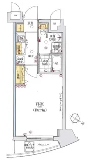 1Kの間取り画像