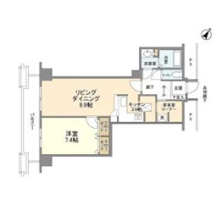 東京都中央区日本橋浜町3【マンション】の間取り