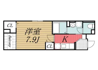 千葉県千葉市若葉区高品町【マンション】の間取り