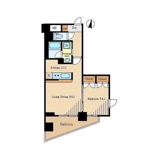 アイビーアネックス杉並【4階】の間取り