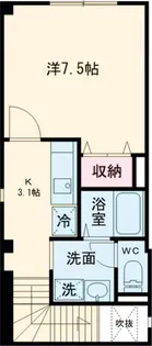ルセーレ西早稲田【2階】の間取り