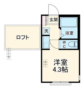 ヒルズ鴨居【1階】の間取り