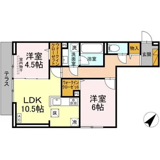 ハイクレスト【1階】の間取り