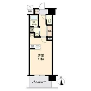 宮城県仙台市宮城野区二十人町【マンション】の間取り