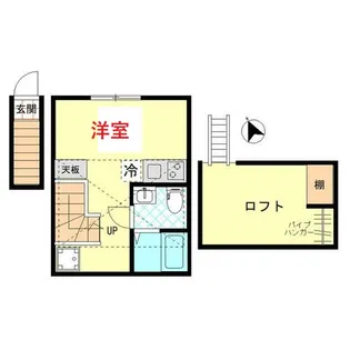 東京都大田区下丸子3【アパート】の間取り