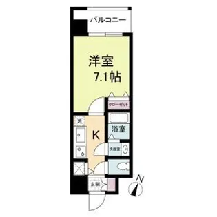 KDXレジデンス三宮【8階】の間取り