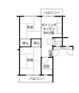 久留米下里【4階】の間取り
