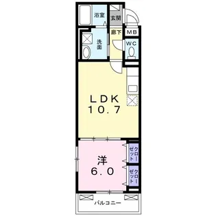 エリゼ綾瀬【3階】の間取り
