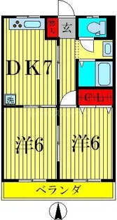 綾瀬グリーンハイツ【3階】の間取り