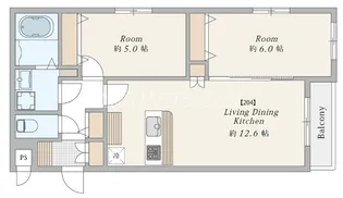 (仮称)ARM新井薬師前【2階】の間取り
