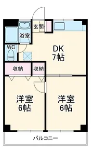 清水マンション【1階】の間取り