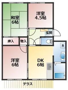 リヴェールサーティ【1階】の間取り