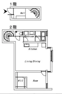 Bark Lane中目黒【2階】の間取り