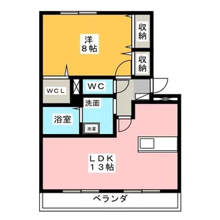 R ルミエール【1階】の間取り