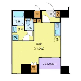 ユニーブル田端新町【6階】の間取り