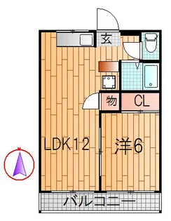 ラビットハウスみるだろーこ【2階】の間取り