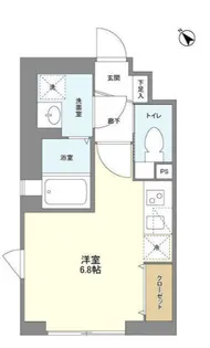 エヌティーピーアール武蔵小山(NTPRレジデンス武蔵小山WEST)【2階】の間取り