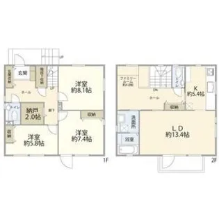神奈川県相模原市南区上鶴間本町7【一戸建】の間取り