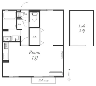 コンフォール関口【2階】の間取り