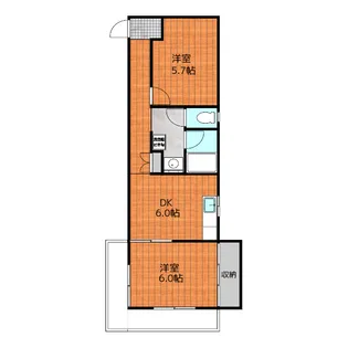 東京都立川市幸町1【マンション】の間取り