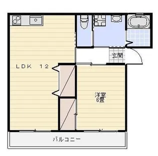 スプリングサンハイツ【1階】の間取り