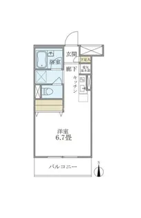 メゾンベール南麻布【2階】の間取り
