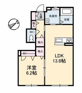シャーメゾン長堀【1階】の間取り