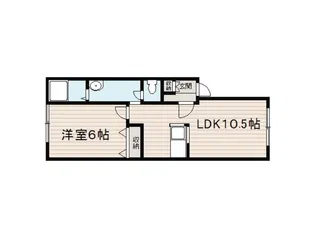 ブランノワ川沿【2階】の間取り