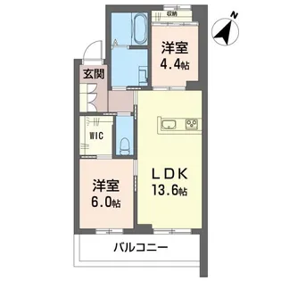 リリーフィア【1階】の間取り